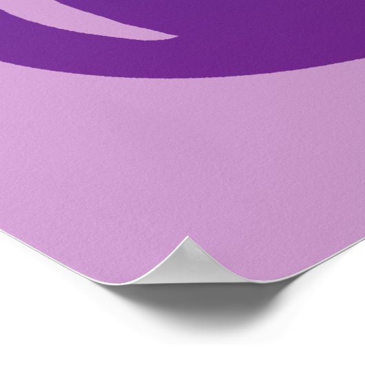 Poster Paarse kat (Hoek)