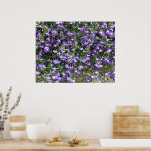 Poster Paarse lentevloeren (Keuken)