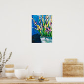Poster Paarse Lilies (Keuken)