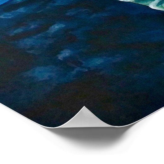 Poster Paarse Lilies (Hoek)