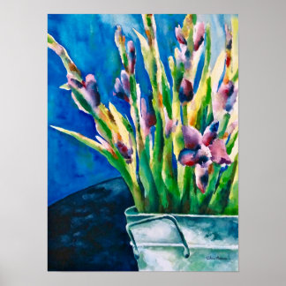 Poster Paarse Lilies