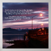 Poster Paarse Lit Sky (Voorkant)