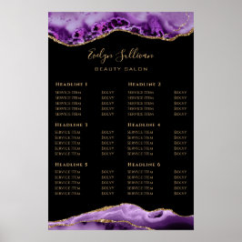 Poster Paarse prijslijst AGATE