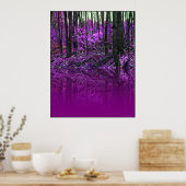 poster Paarse reflecties (Keuken)