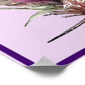 Poster Paarse veren (Hoek)