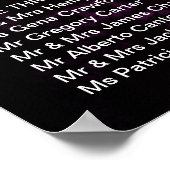 Poster Paarse Vintage (Hoek)