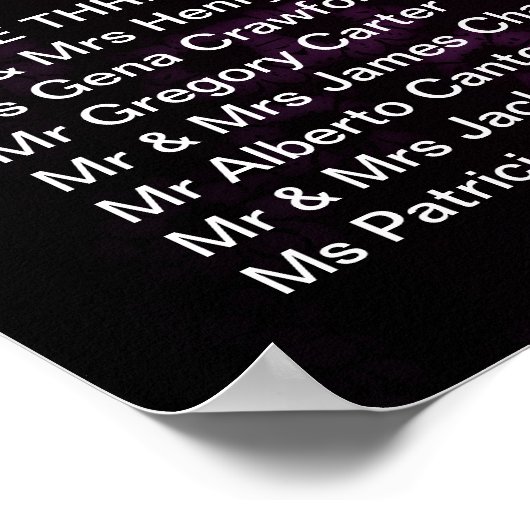 Poster Paarse Vintage (Hoek)