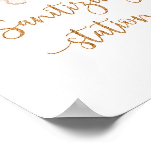 Poster Paarse vlinderontsmettingsstation (Hoek)