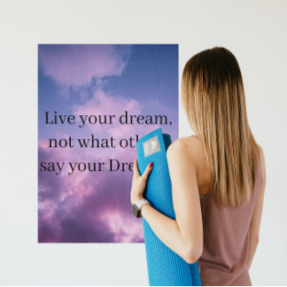 poster Paarse wolken