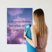 poster Paarse wolken