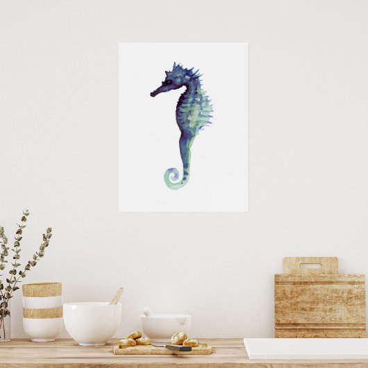 Poster paarse zeepaarden (Keuken)