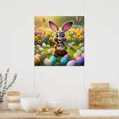 Poster paasbunny (Keuken)