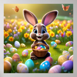 Poster paasbunny