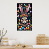Poster paasbunny (Keuken)