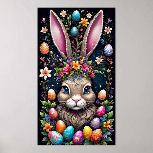 Poster paasbunny (Voorkant)