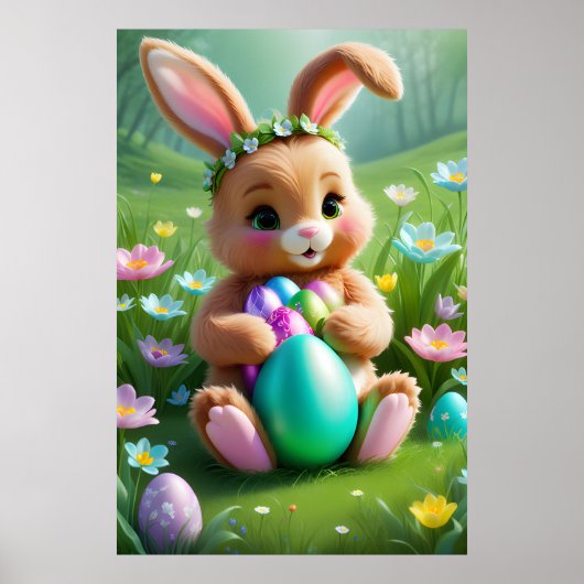 Poster paasbunny (Voorkant)