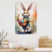 Poster paasbunny (Keuken)