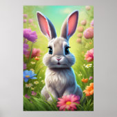 Poster paasbunny (Voorkant)