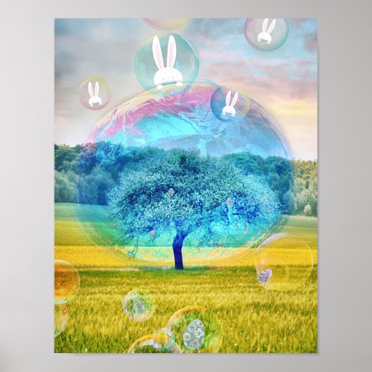 Poster paasbunny (Voorkant)