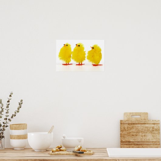 Poster paaskuikens (Keuken)
