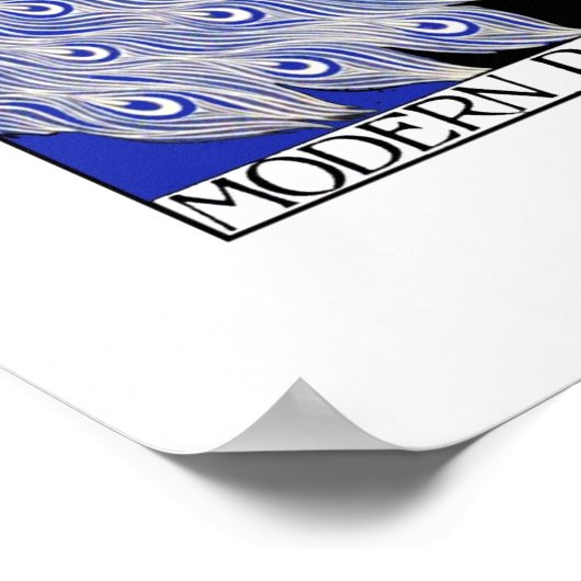 Poster  pacock het moderne Poster (Hoek)