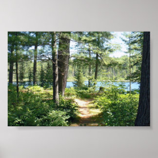 poster "Pad naar het meer"