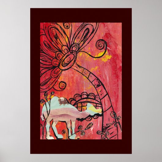 Poster paddenstoel Camel (Voorkant)