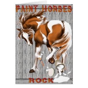 Poster Paint Horses Rock