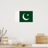Poster Pakistaanse vlag (Keuken)