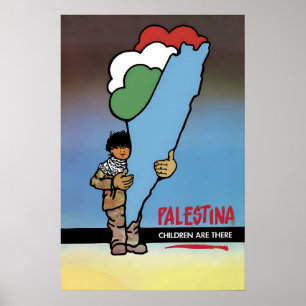 Poster Palestina - Kinderen zijn er