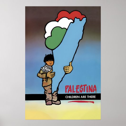 Poster Palestina - Kinderen zijn er (Voorkant)