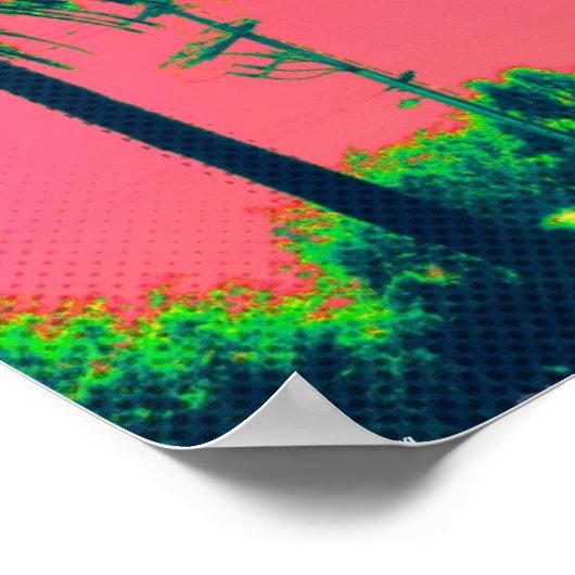 Poster palmbomen (12,3 x 15 inch) (Hoek)