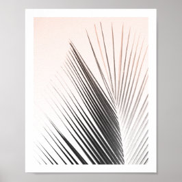Poster palmbomen | Roze 8 x 10