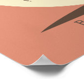 Poster palmboom Gastboek - 100 ruimtes (Hoek)