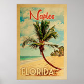 Poster  palmboom Napels Florida (Voorkant)