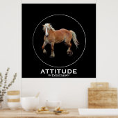 Poster Palomino Belgisch conceptpaard ATTITUDE (Keuken)
