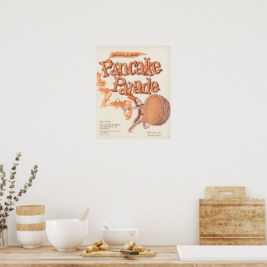 Poster Pancake Parade Menu (Keuken)