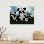 Poster Panda Bearz Sunny Day (Keuken)