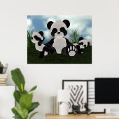 Poster Panda Bearz Sunny Day (Thuiskantoor)