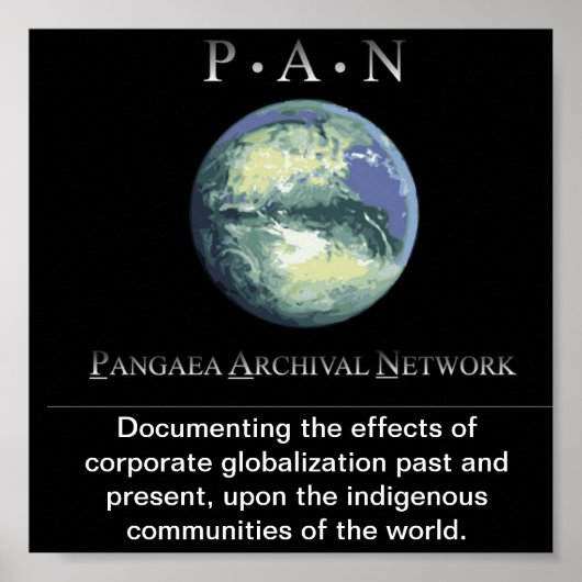 Poster Pangaea Archival Network (Voorkant)