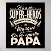 Poster Papa Super-Hero (Voorkant)