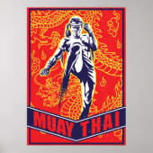 Poster Paper (Matte) - Muay Thai (Voorkant)