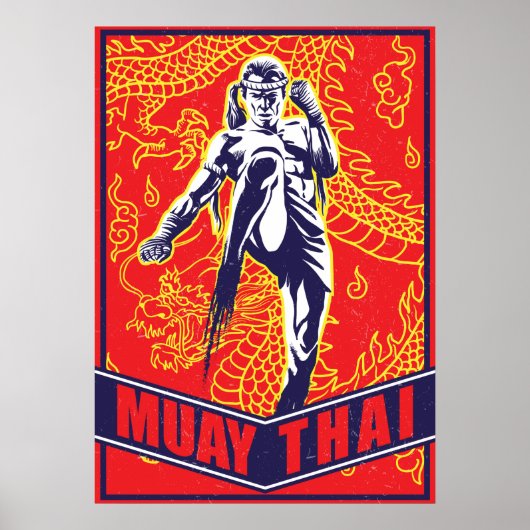Poster Paper (Matte) - Muay Thai (Voorkant)