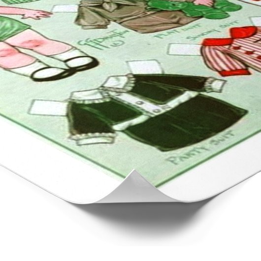 Poster Papier Dolly Dingle's vriend (Hoek)