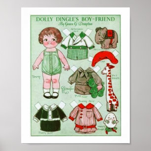 Poster Papier Dolly Dingle's vriend