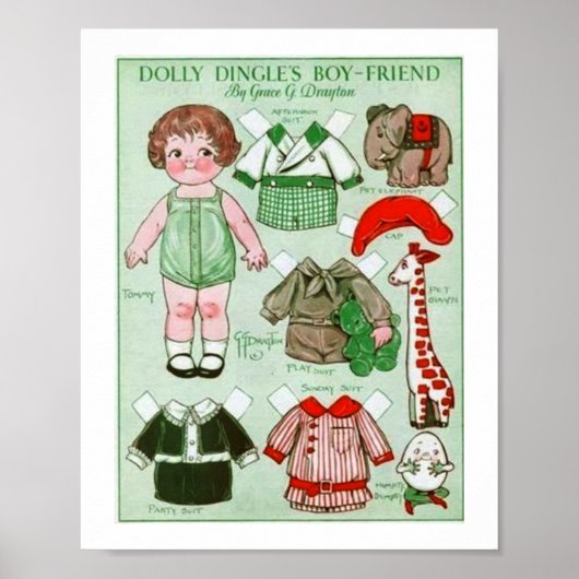 Poster Papier Dolly Dingle's vriend (Voorkant)