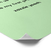 Poster papier gelukkig (Hoek)