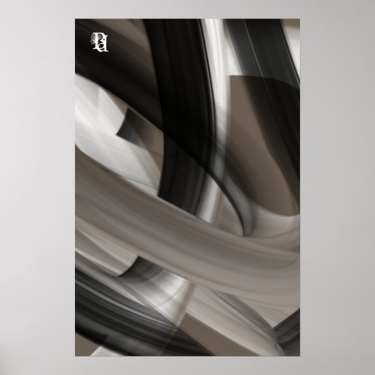 Poster Papier Print Abstract Terra's Teder Gefluis (Voorkant)