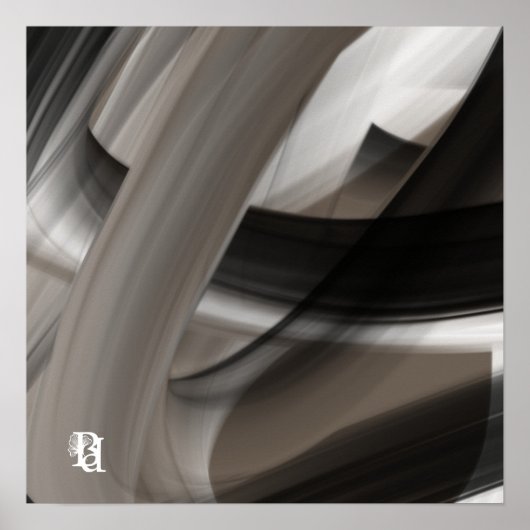 Poster Papier Print Abstract Terra's Teder Gefluis (Voorkant)