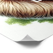 Poster Papier - Schattigee opknoping Baby Luiaard, (Hoek)